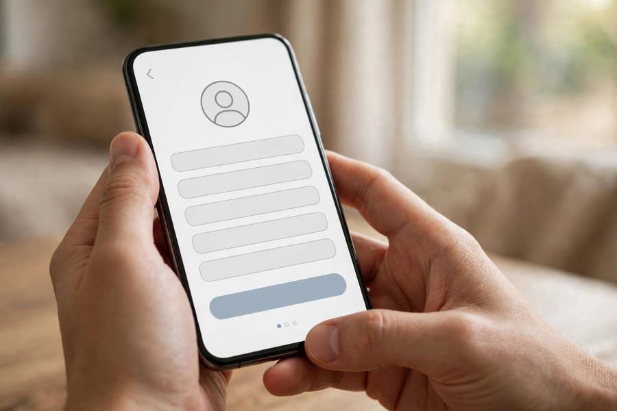 iPhone showing the Create Apple ID screen during setup