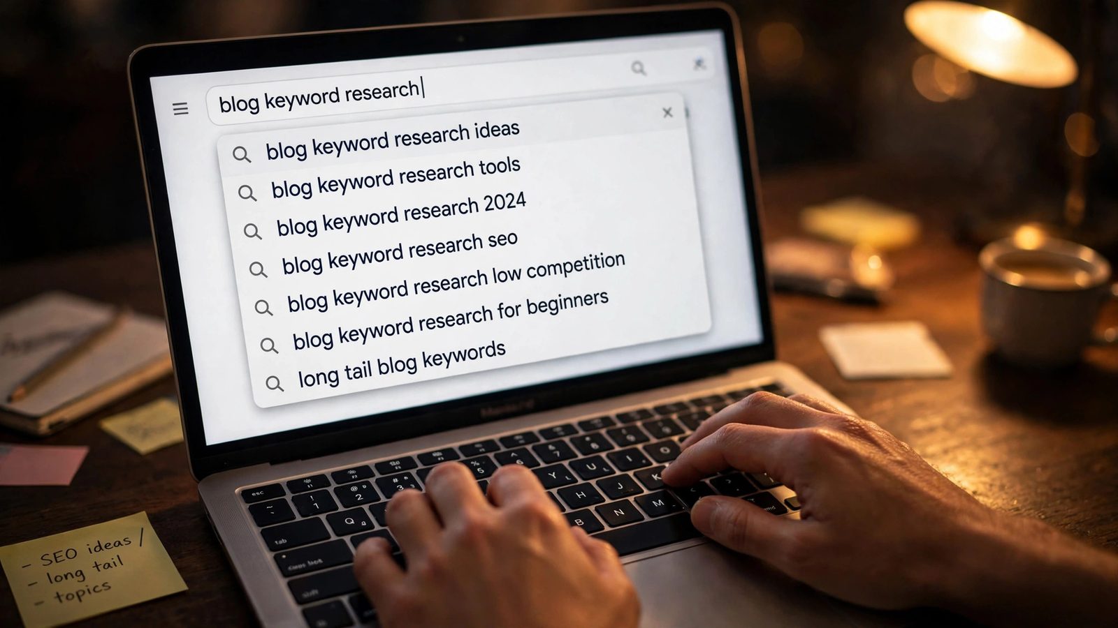 Using Google autocomplete suggestions for blog keyword research