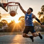 How to Dunk a Basketball: The Honest Training Guide for Regular Athletes Athlete dunking a basketball after following a guide on how to dunk a basketball