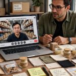 How to Find Suppliers for a Subscription Box (Without Getting Burned) Discussing products with a supplier on video call, part of how to find suppliers for subscription box