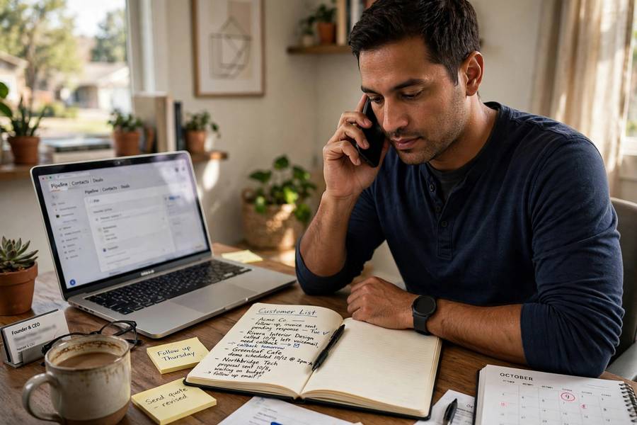 Direct outreach calls, the core tactic in how to get first customers for small business