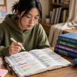 How to Get Good Grades: 15 Habits of Top Students Organized student planner showing how to get good grades with structured study habits