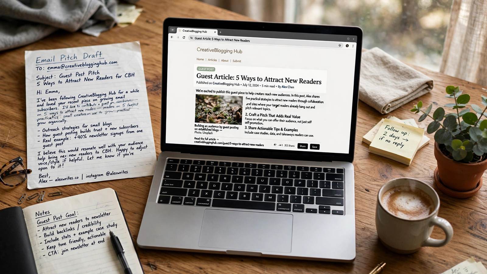 Guest posting to attract new blog readers