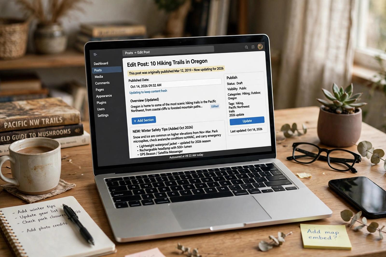 Updating popular blog posts to attract more readers