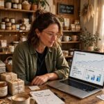 How to Grow a Small Business: What Actually Moves the Needle Small business owner reviewing growth charts while learning how to grow small business