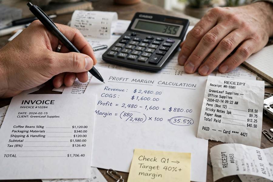 Calculating profit margins and unit economics for how to grow small business