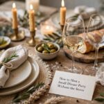How to Host a Small Dinner Party Without the Stress Cozy small dinner party table setting with candles and wine glasses