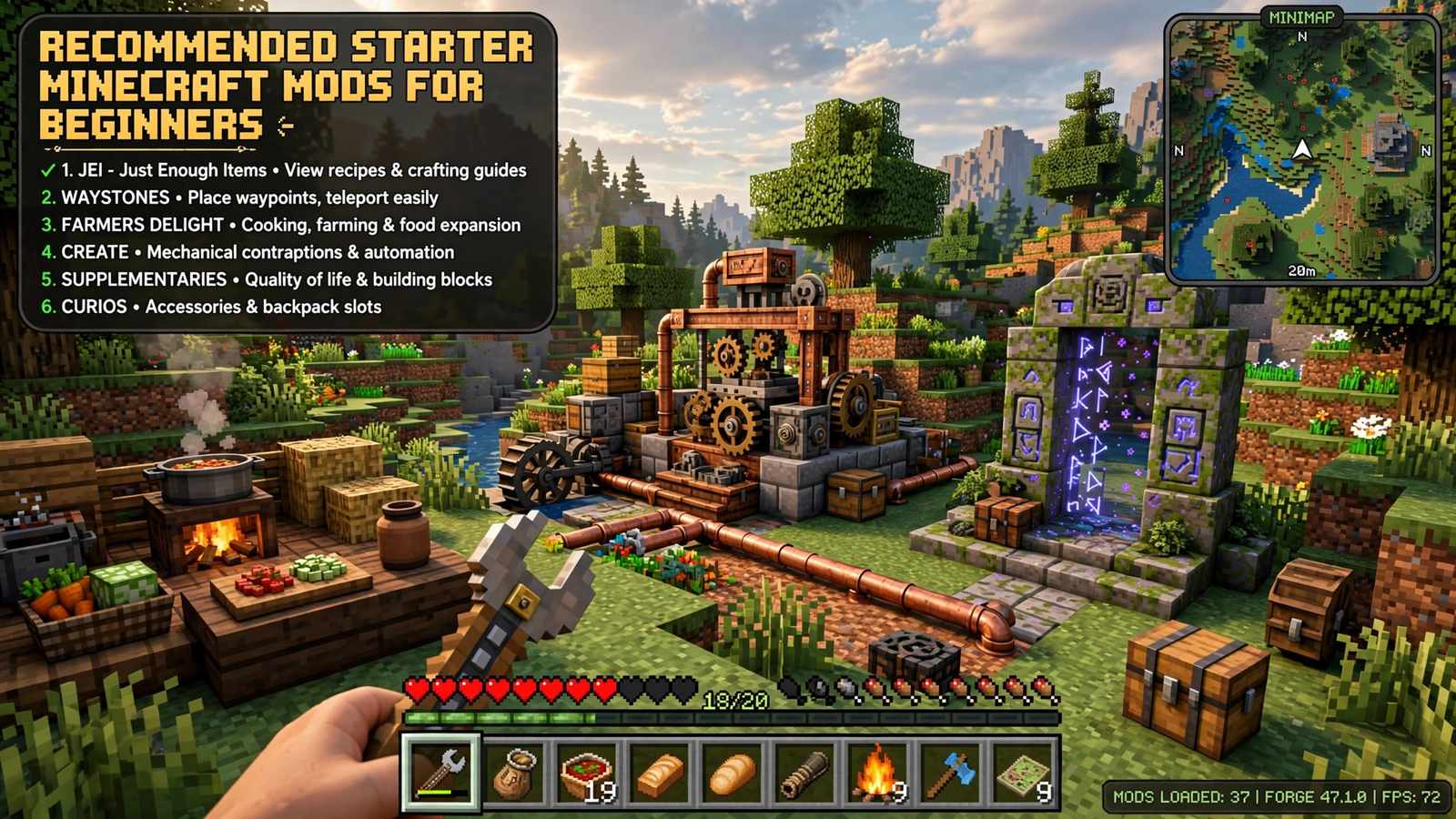 Recommended starter Minecraft mods for beginners