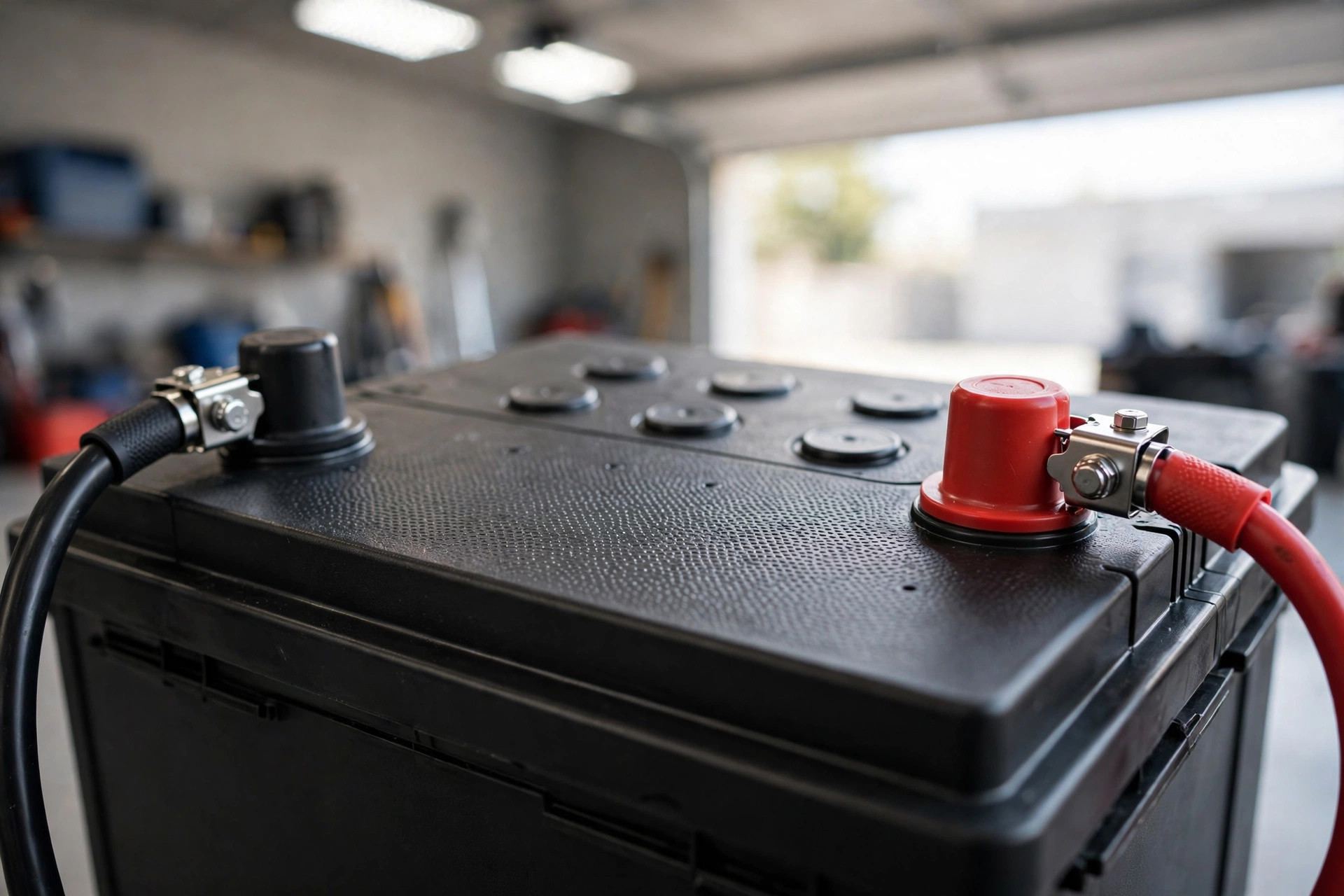 Clean corrosion-free battery terminals before connecting jumper cables — how to jump start a car