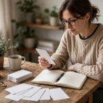 How to Learn a New Language as an Adult (It Works) Adult learning a foreign language with flashcards and notebook