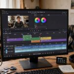 How to Make an Acting Reel That Actually Gets You Cast Editing an acting reel on a computer timeline in a home studio