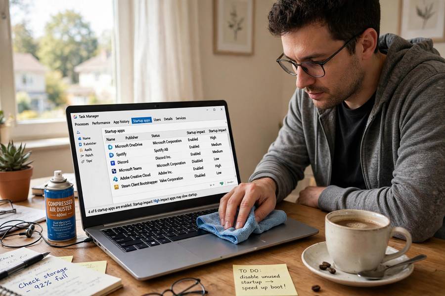 Disabling startup programs to make your computer faster