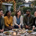 How to Make Friends as an Adult: A Practical Guide Group of adults laughing together at an outdoor dinner party