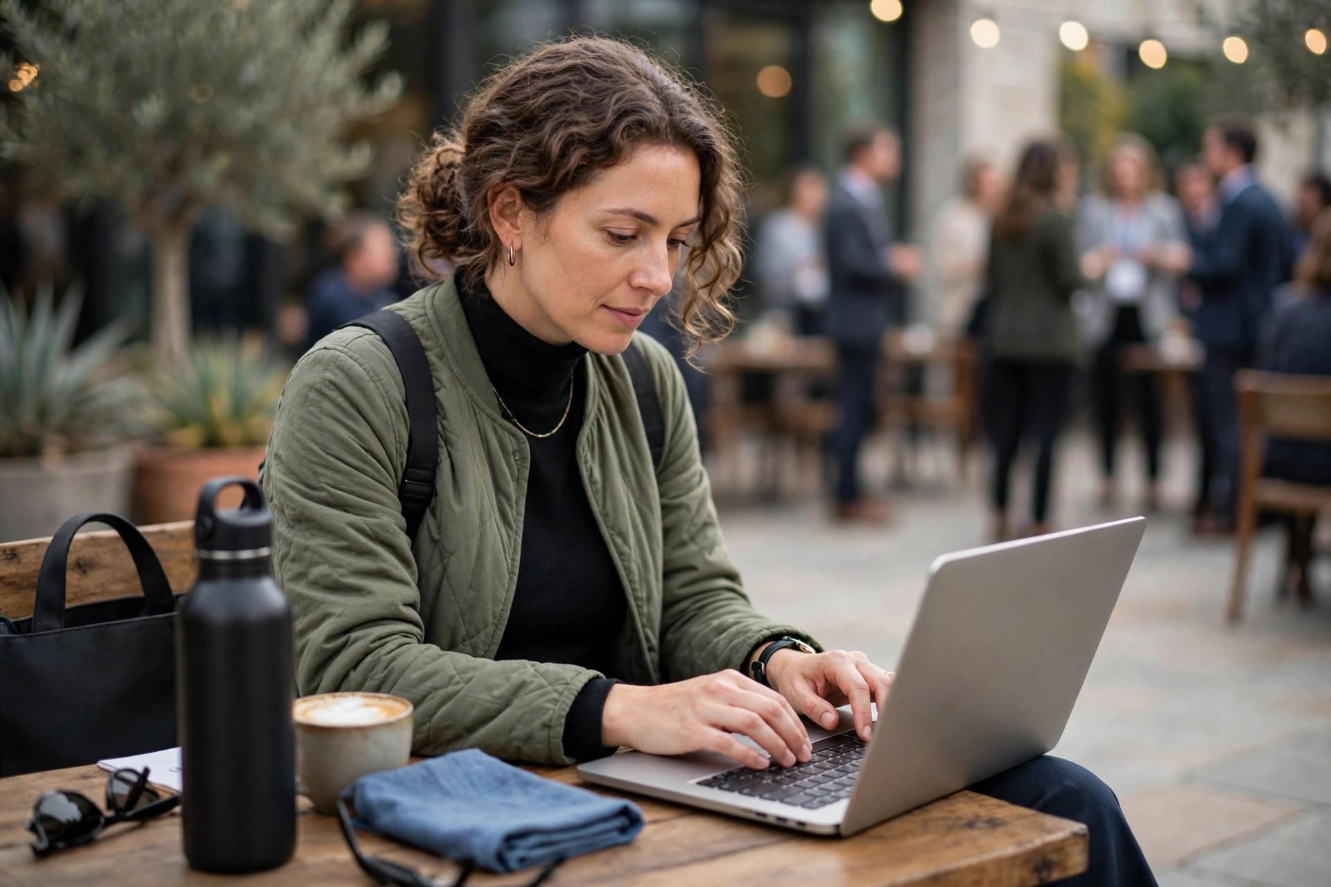 Introvert networking comfortably over coffee with a colleague