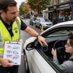 How to Parallel Park Step by Step (Foolproof Method) Driving instructor teaching parallel parking technique on a city street
