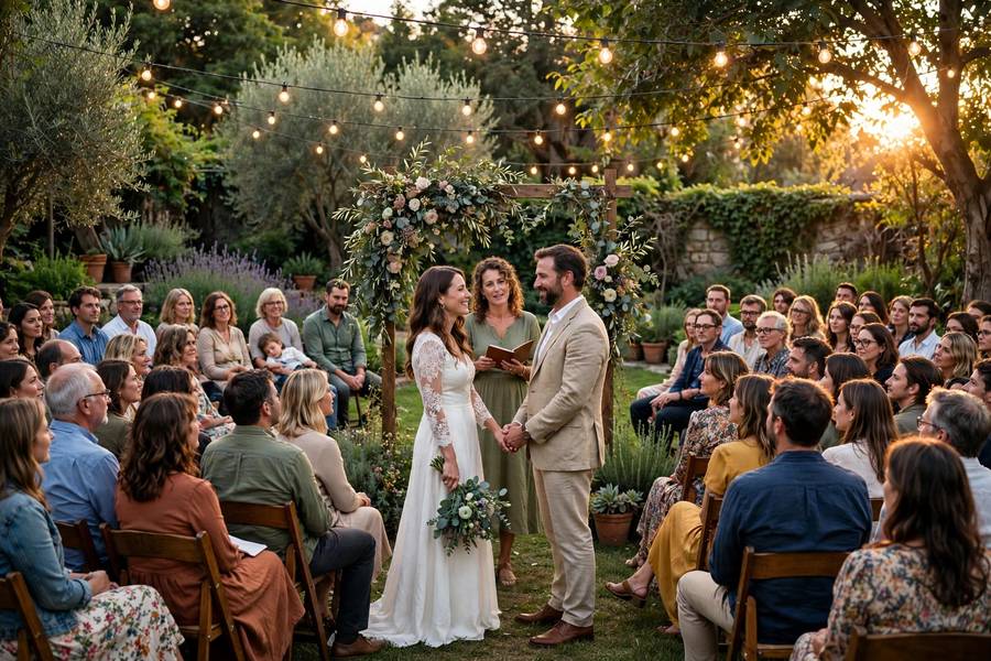 Dress shopping on a tight timeline — off-the-rack and rush options make planning a wedding in 6 months possible