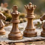 How to Play Chess for Beginners: Rules, Pieces, First Wins Close-up of chess pieces showing the king queen and knights