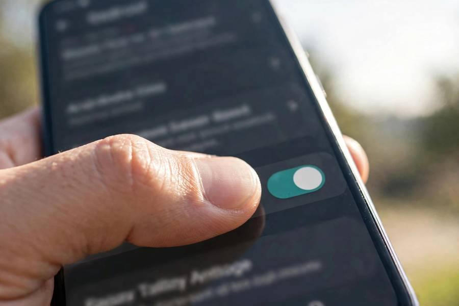 Enabling automatic backup in Android settings