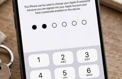 iPhone showing Apple ID password reset screen