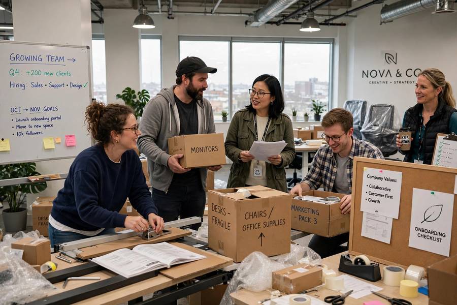 Expanding into a bigger office, a milestone in how to scale a small business