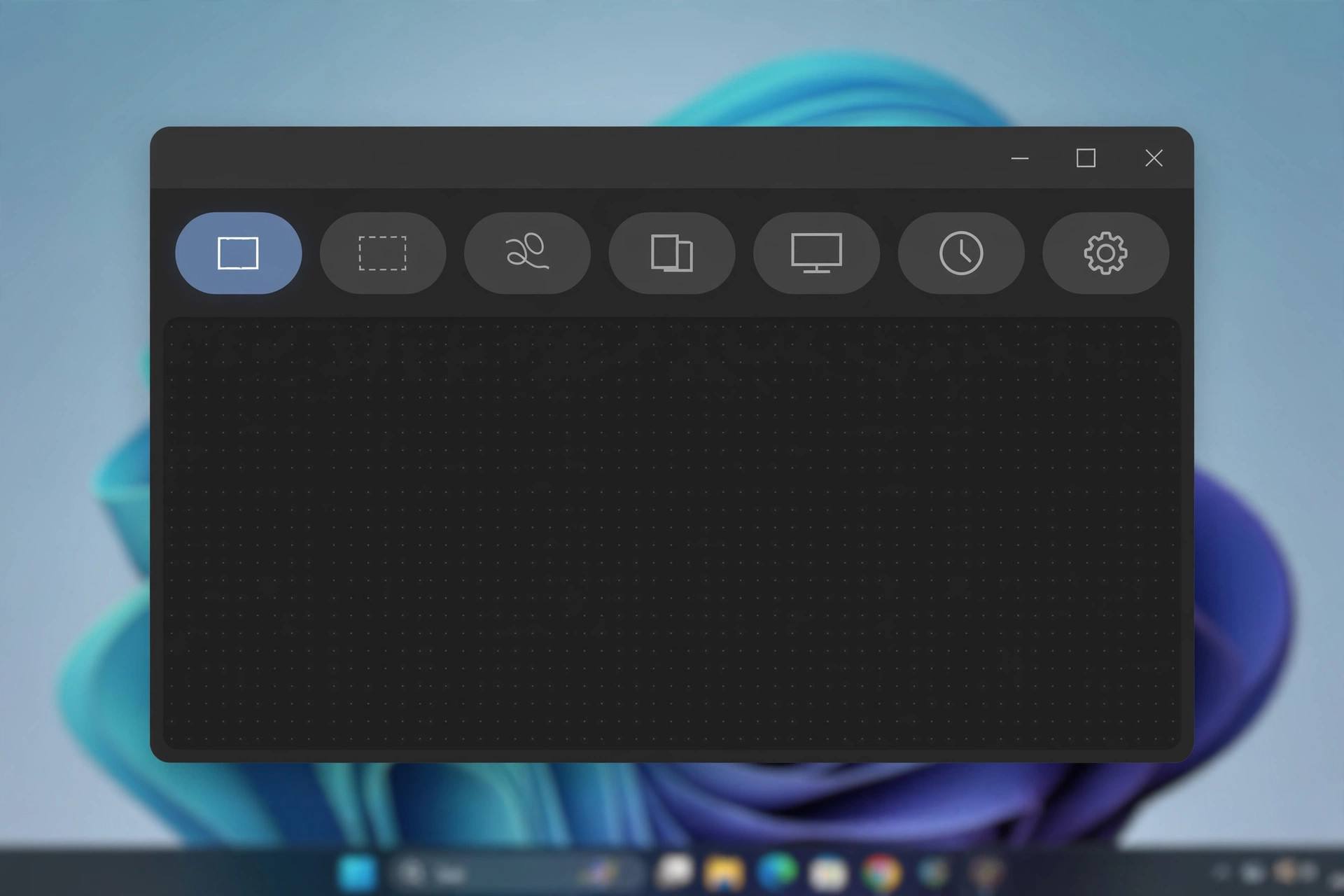 Windows 11 Snipping Tool interface