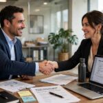 How to Sell a Business: The Complete Owner's Guide Business owners shaking hands on a completed deal