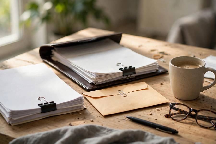 Confidential business documents with NDA agreement