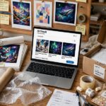 How to Sell AI Art Online: A Practical Guide That Skips the Hype Selling AI art online from a home studio with printed posters ready to ship