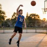 How to Shoot a Basketball: Form, Technique & Drills Player demonstrating how to shoot a basketball with perfect form