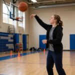 How to Shoot a Basketball Better: Form, Drills & Fixes Young player practicing basketball shooting drills in a gym