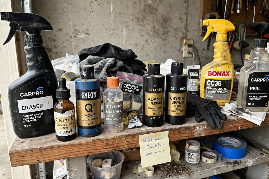 Professional ceramic coating products for detailing business