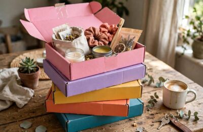 Curated subscription boxes showing how to start a subscription box business products