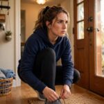 How to Stop Being Lazy: A Kind, Practical Guide Person lacing shoes to take action on how to stop being lazy