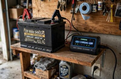 Battery in storage connected to a maintainer, how to store a car battery long term