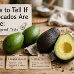 How to Tell If Avocados Are Ripe: 3 Foolproof Tests Ripe and unripe avocados on a wooden kitchen counter