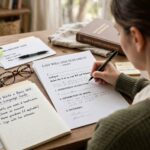 How to Write a Basic Will: A Plain-Language Guide Person writing a will document at a desk with a pen and papers