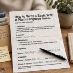 Signed legal documents with a pen resting on top in an office