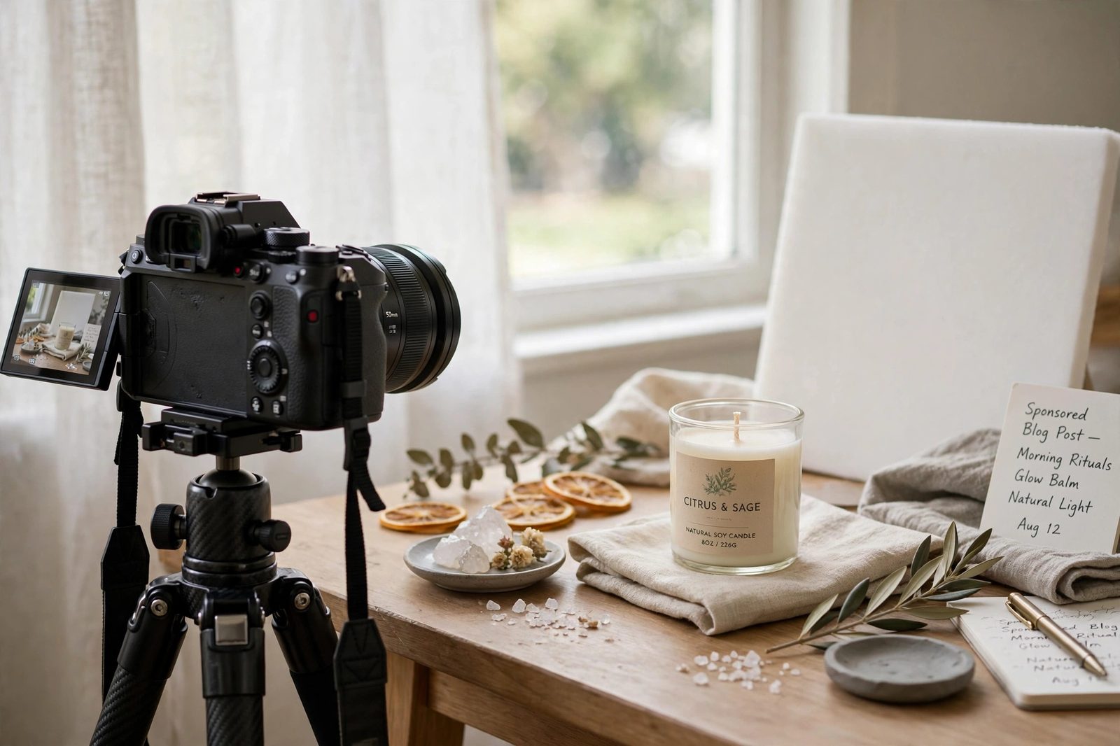 Authentic product photography for a sponsored blog post