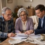 How to Write a Will: A Clear Step-by-Step Guide to Protecting Your Loved Ones Elderly couple reviewing will documents together with an advisor at home