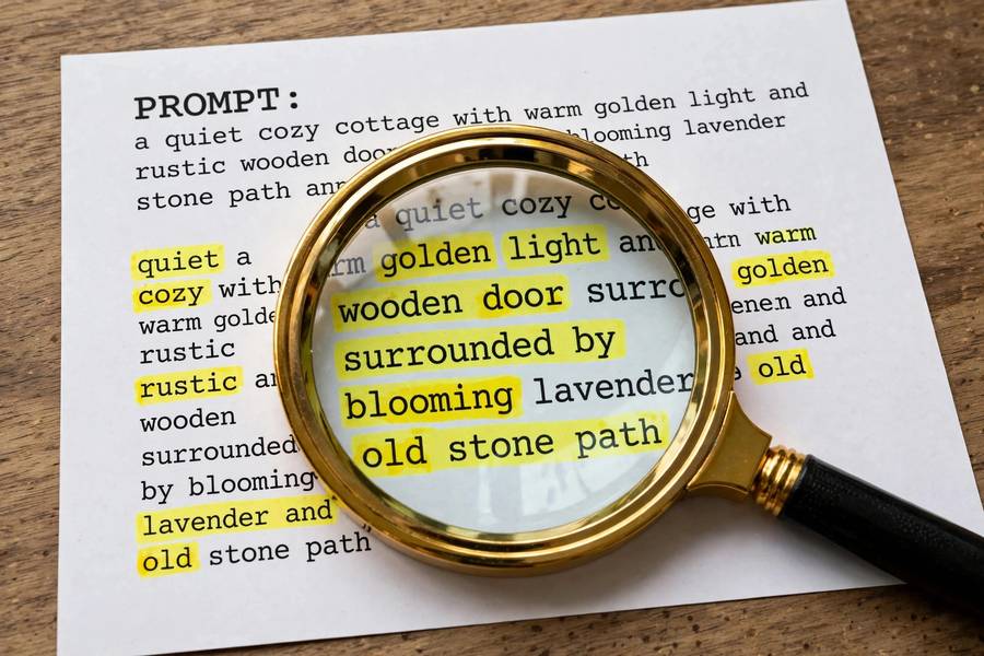 Examining descriptive word choices from the how to write AI art prompts for beginners guide