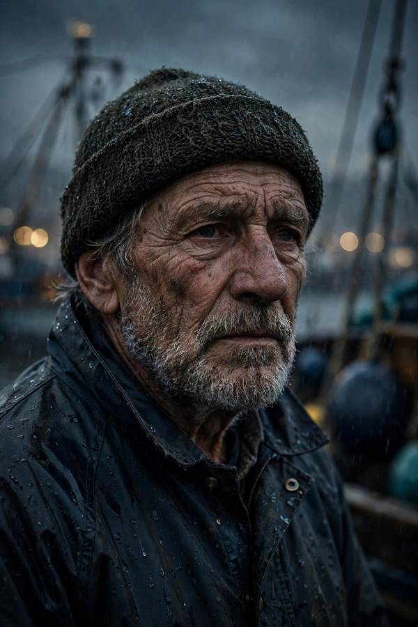 Detailed portrait example demonstrating how to write Midjourney prompts with lighting terms