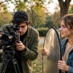 Filmmaking Tips: 15 Things I Wish I Knew Sooner Small indie filmmaking crew shooting a scene outdoors in a park