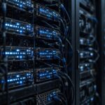 How Are AI Models Trained? The Real Process Explained How AI models are trained: close-up of a large GPU server rack glowing in a data center with blue indicator lights