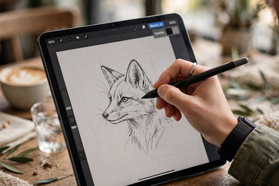 Drawing with a stylus, a key use case in the iPad vs Android tablet debate