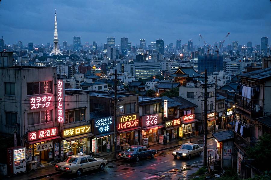 Tokyo in the 1980s during the Fifth Generation project era