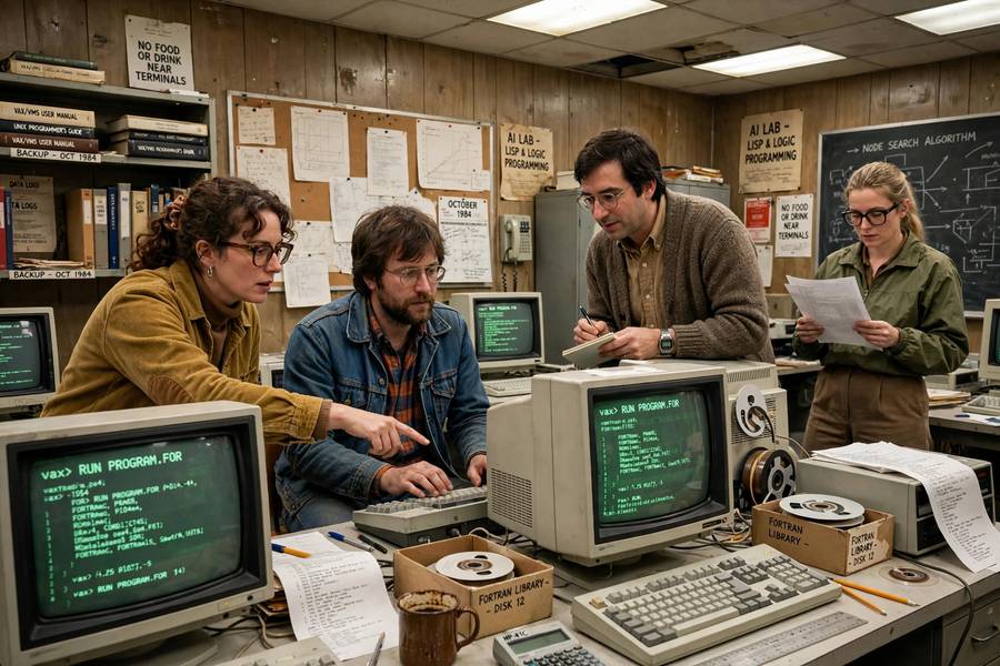 Lessons from the AI winter — a 1980s research lab from before the funding collapse