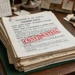The Lighthill Report: The Paper That Froze AI Funding A stack of government reports on a 1970s desk