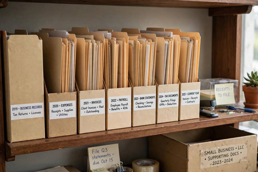 Organized compliance records for handling LLC annual report requirements by state