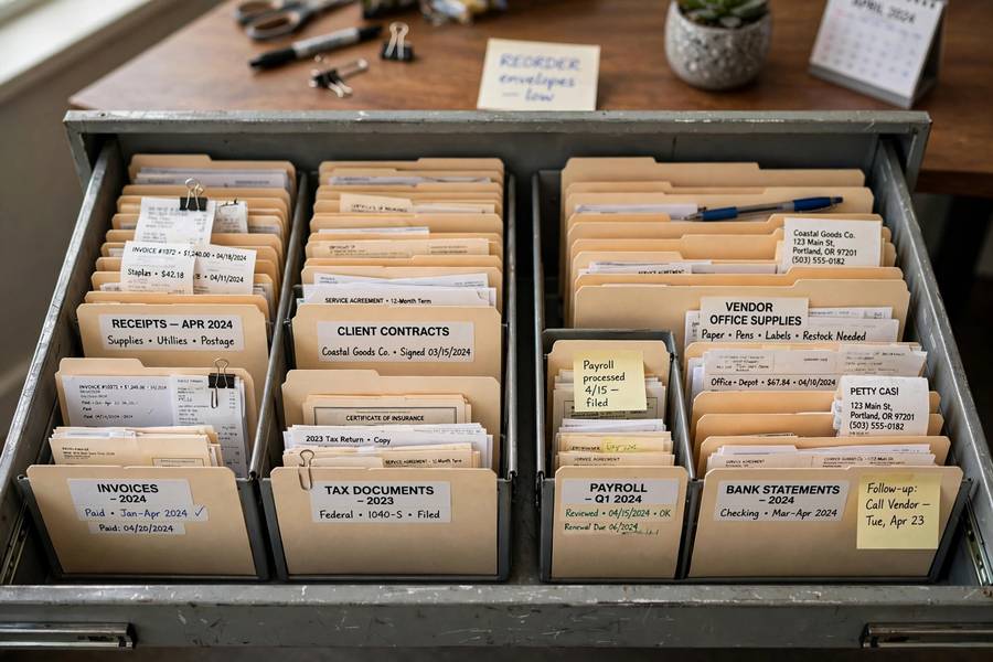 Filed LLC operating agreement template in business records