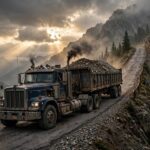 Low End Torque vs High End Torque: Which One Do You Actually Need? Diesel truck using low end torque to pull a heavy load uphill